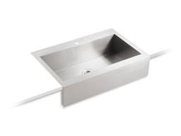 Kohler VaultE 35-3/4'' x 24-5/16'' x 9-5/16'' top-mount single-bowl stainless steel farmhouse kitchen sink for 36'' cabinet - Not Applicable - image 1