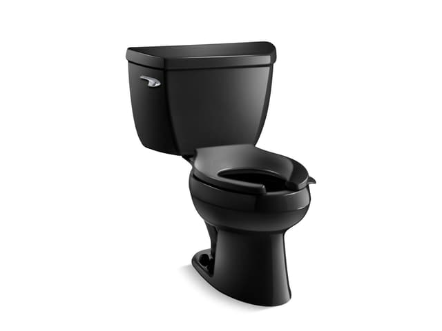 Kohler | Wellworth | Floor Mount Two Piece Toilet - Black