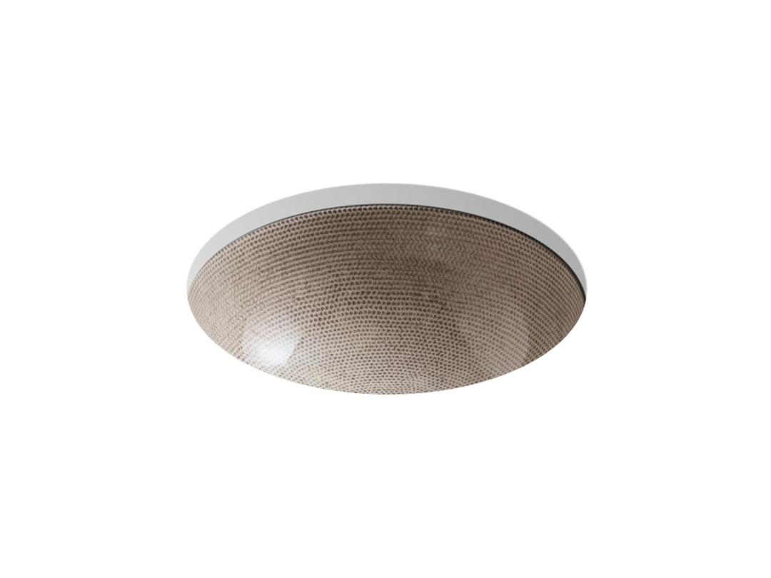 Kohler Camber 16-1/4'' round undermount bathroom sink, no overflow - Boucl Tweed by Kohler