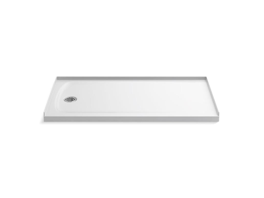 Ballast 60'' x 32'' alcove shower base, left drain by Kohler