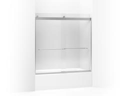 Kohler Levity Sliding bath door, 59-3/4'' H x 56-5/8 - 59-5/8'' W, with 1/4'' thick Crystal Clear glass - Matte Black - image 2