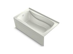 Kohler Mariposa 66'' x 36'' integral apron Heated BubbleMassageE air bath with left-hand drain - Biscuit - image 2