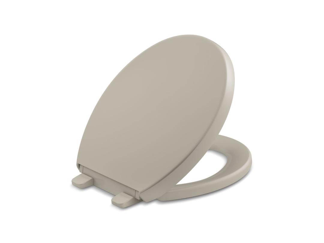 Kohler Reveal Quiet-CloseE Round-front toilet seat - Sandbar by Kohler