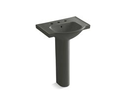 Veer 24'' rectangular pedestal bathroom sink - image 4