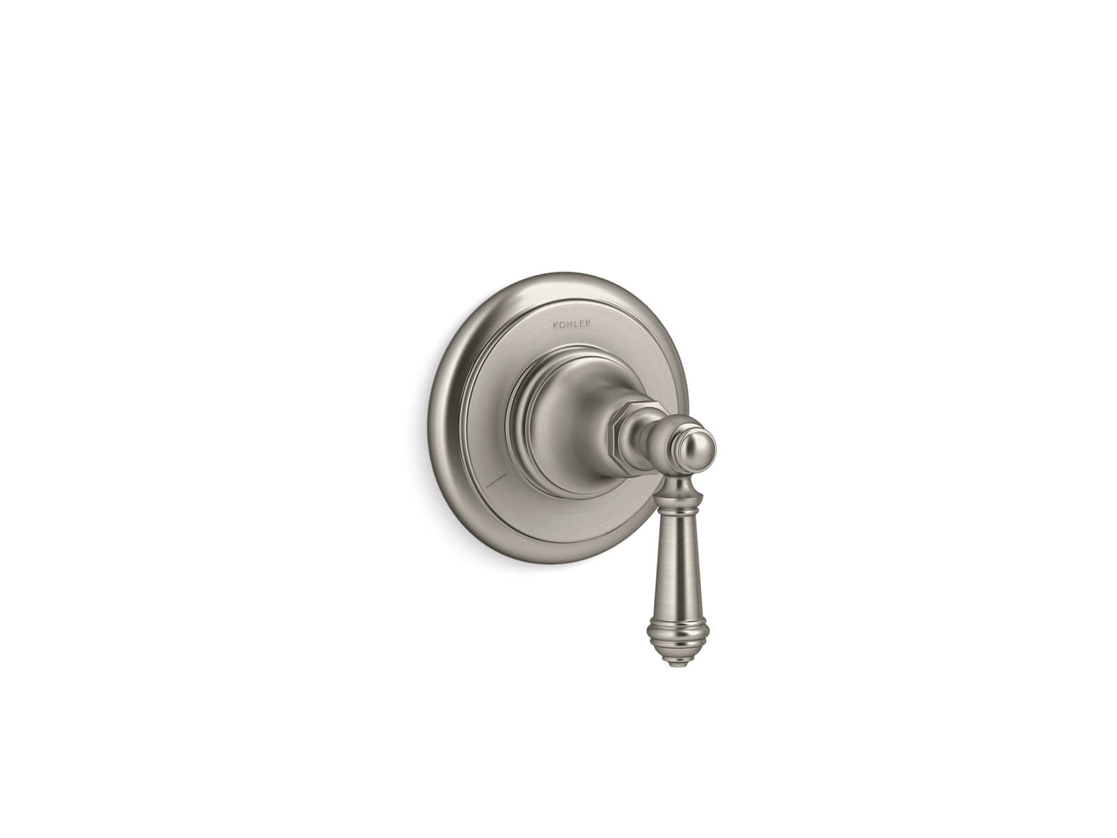 Kohler Artifacts MasterShower transfer valve trim with lever handle - Vibrant Brushed Nickel by Kohler