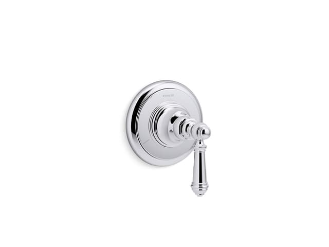 Kohler Artifacts MasterShower transfer valve trim with lever handle - Polished Chrome