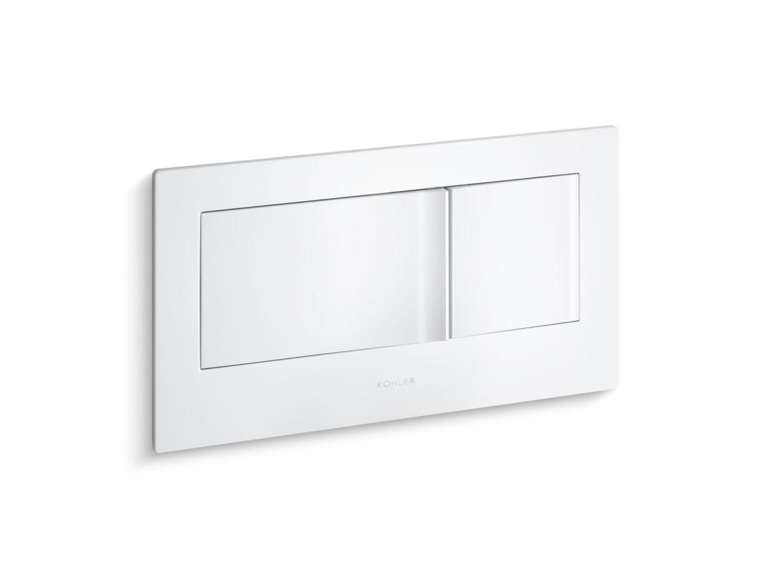 Kohler Veil Flush actuator plate for 2''x6'' in-wall tank and carrier system - White by Kohler