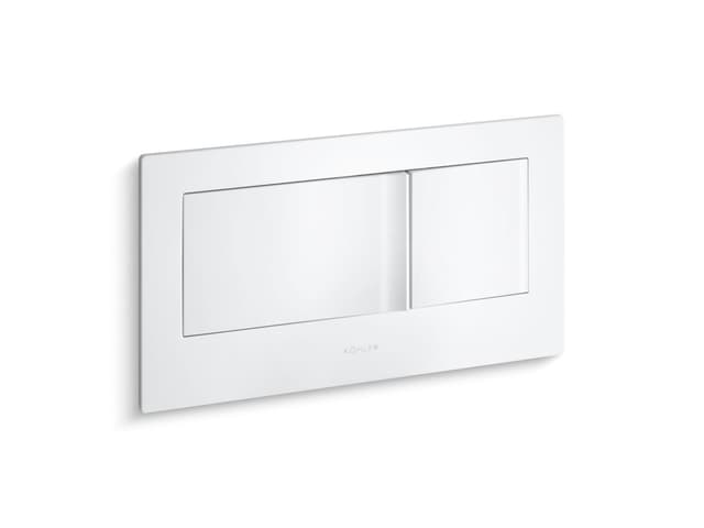 Kohler Veil Flush actuator plate for 2''x6'' in-wall tank and carrier system - White