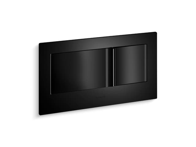 Kohler Veil Flush actuator plate for 2''x6'' in-wall tank and carrier system - Black