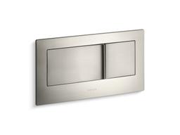 Kohler Veil Flush actuator plate for 2''x6'' in-wall tank and carrier system - Vibrant Brushed Nickel - image 1