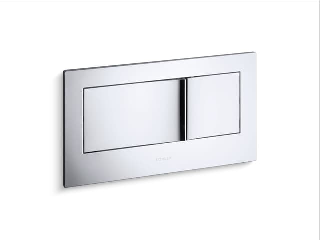 Kohler Veil Flush actuator plate for 2''x6'' in-wall tank and carrier system - Polished Chrome
