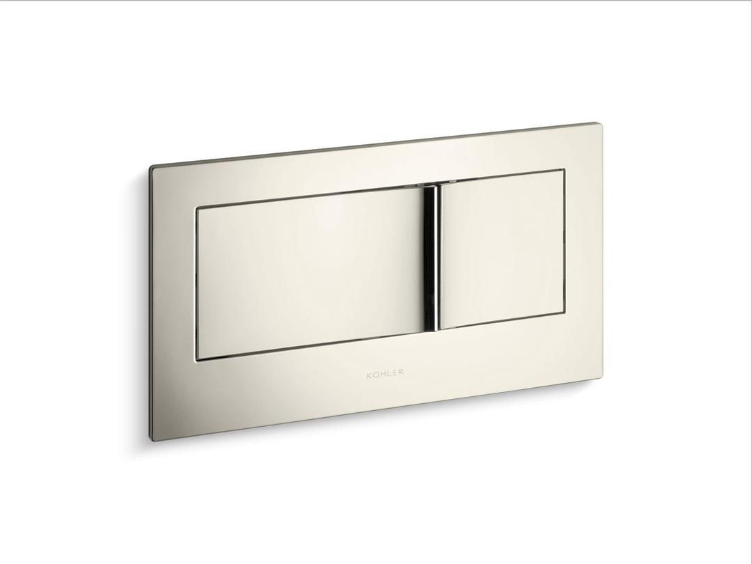 Kohler Veil Flush actuator plate for 2''x6'' in-wall tank and carrier system - Vibrant Polished Nickel by Kohler