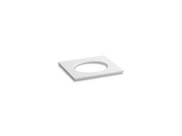 Kohler Solid/Expressions 25'' vanity-top with single Verticyl oval cutout - White Expressions - image 1