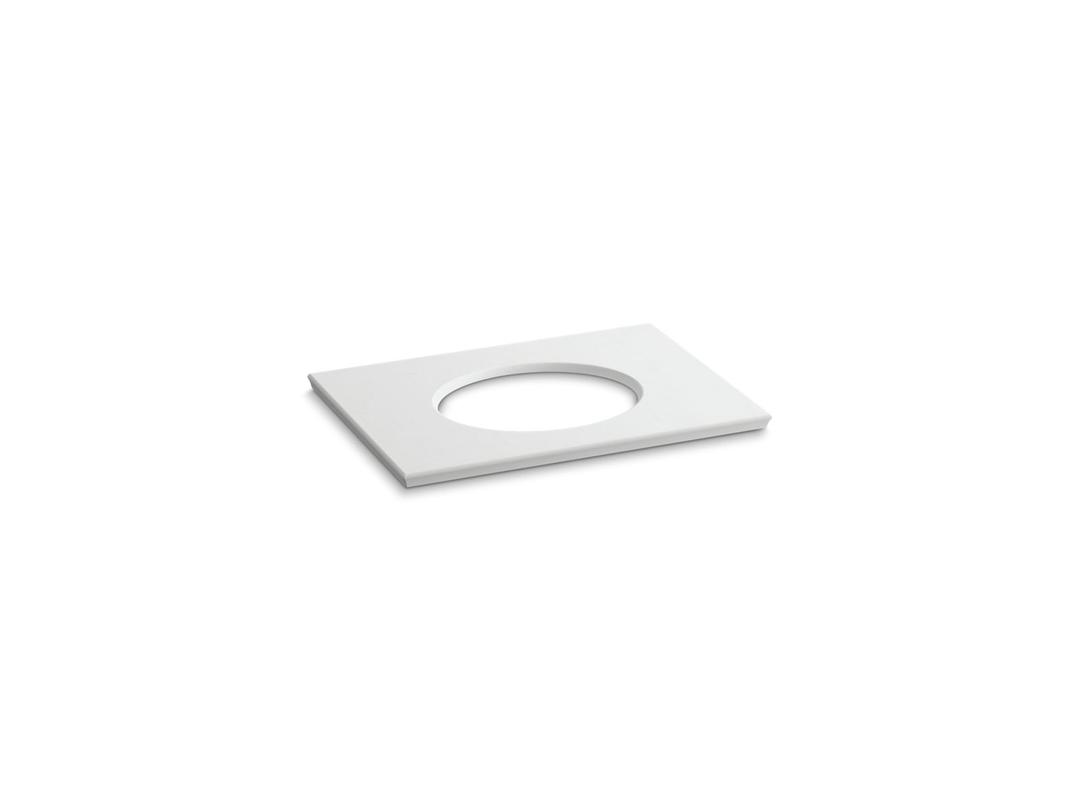 Kohler Solid/Expressions 31'' vanity-top with single Verticyl oval cutout - White Expressions by Kohler