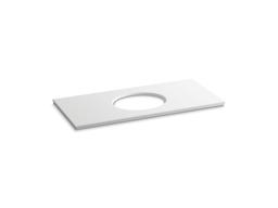 Kohler Solid/Expressions 49'' vanity-top with single Verticyl oval cutout - White Expressions - image 1