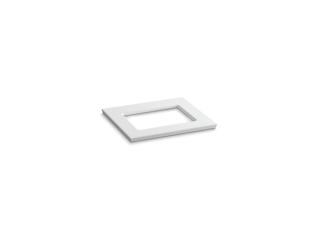 Kohler Solid/Expressions 25'' vanity-top with single Verticyl rectangular cutout - White Expressions by Kohler