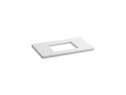 Kohler Solid/Expressions 37'' vanity-top with single Verticyl rectangular cutout - White Expressions - image 1