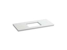 Kohler Solid/Expressions 49'' vanity-top with single Verticyl rectangular cutout - White Expressions - image 1