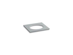 Kohler Solid/Expressions 25'' vanity-top with single Verticyl oval cutout - White Expressions - image 4