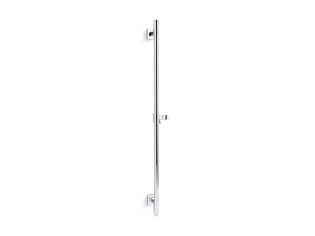 Kohler Awaken 42'' deluxe slidebar with integrated water supply - Polished Chrome