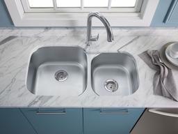 Kohler Undertone Preserve 35-1/8'' x 20-1/8'' x 9-3/4'' Undermount extra large/medium double-bowl kitchen sink - Not Applicable - image 3