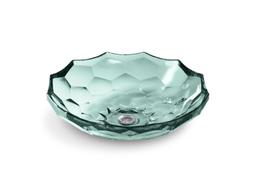 BrioletteE 17-1/2'' round vessel bathroom sink, no overflow - Translucent Stone - image 4