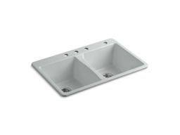 33'' top-mount double-bowl kitchen sink - image 4