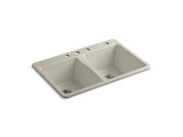 33'' top-mount double-bowl kitchen sink - image 8
