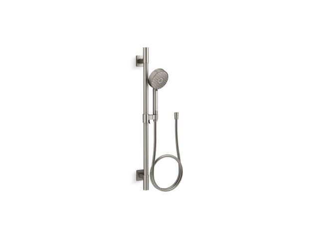 Kohler Awaken G110 30'' deluxe three-function handshower kit, 1.75 gpm - Vibrant Brushed Nickel