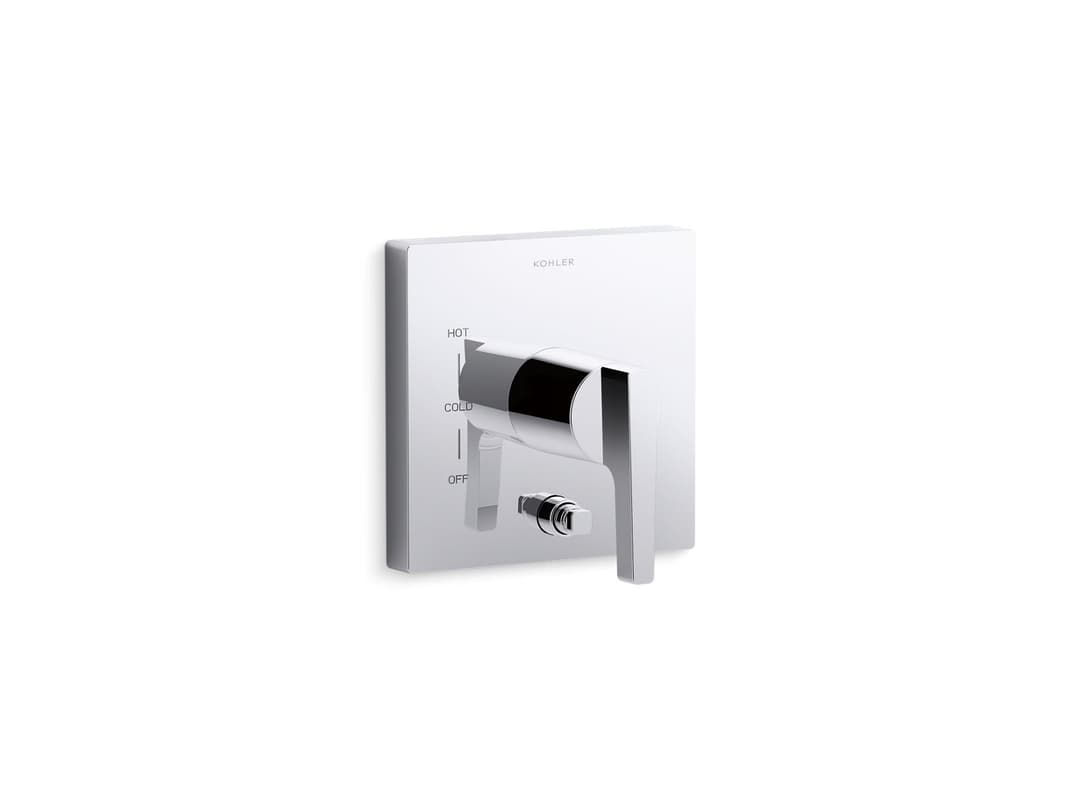 Kohler Honesty Rite-Temp valve trim with push-button diverter - Polished Chrome by Kohler