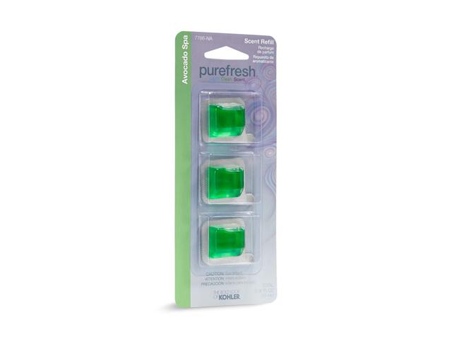 Purefresh Refill scent packs for Purefresh toilet seat, Avocado Spa