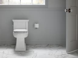 Kohler Tresham One-piece compact elongated toilet with skirted trapway, 1.28 gpf - White - image 2