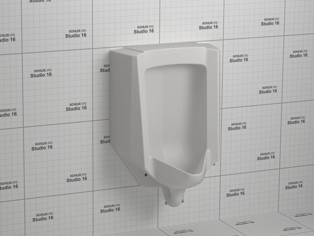 BardonE High-Efficiency Urinal (HEU), washout, wall-hung, 0.125 gpf to 1.0 gpf, rear spud, antimicrobial by Kohler