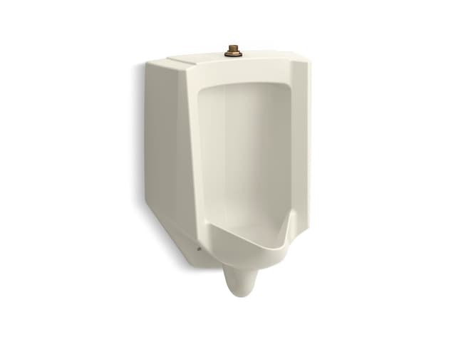 Kohler BardonE High-Efficiency Urinal (HEU), washout, wall-hung, 0.125 gpf to 1.0 gpf, top spud - Biscuit