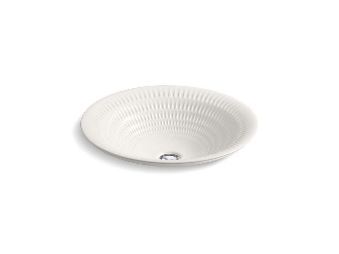 Kohler Derring Carillon 17-3/4'' round drop-in bathroom sink, no overflow - Translucent White by Kohler