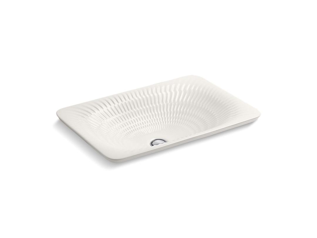 Kohler Derring Carillon 21'' rectangular drop-in bathroom sink, no overflow - Translucent White by Kohler