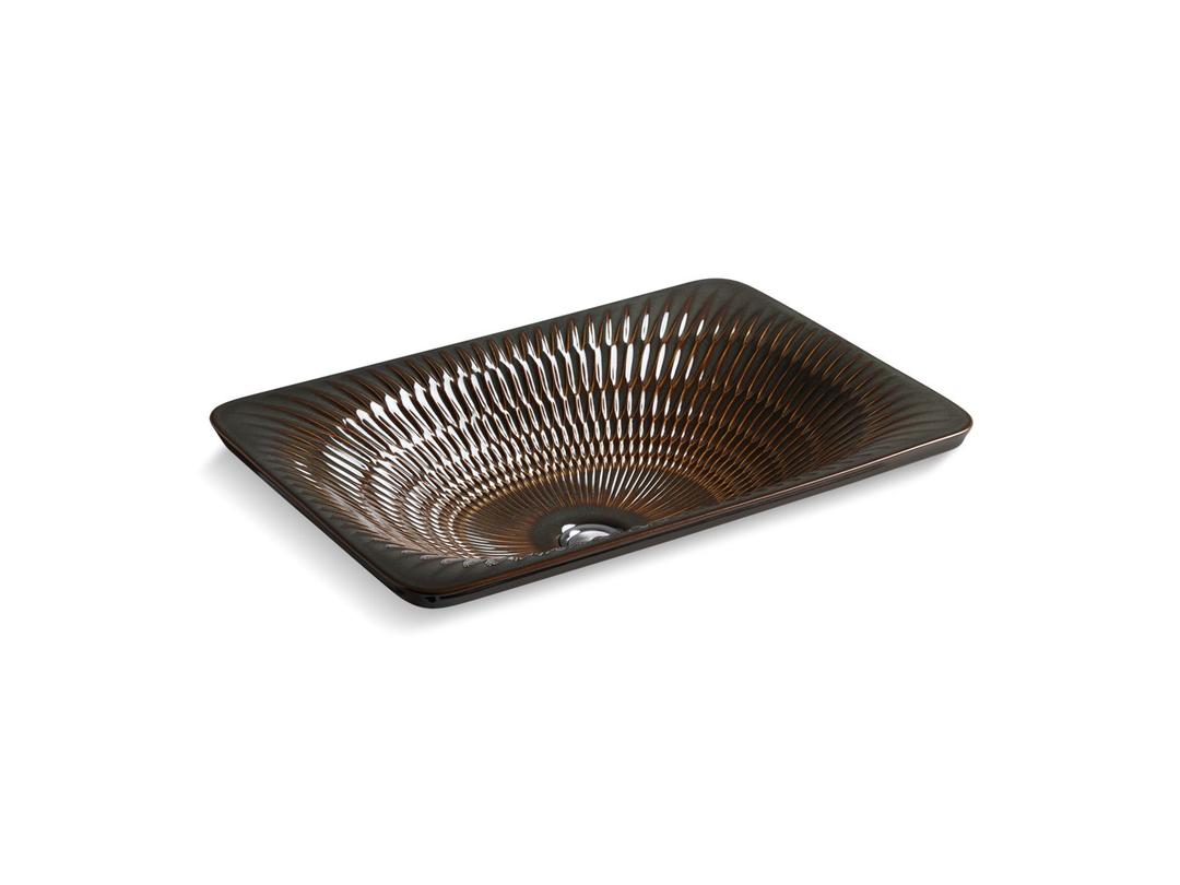 Kohler Derring Carillon 21'' rectangular drop-in bathroom sink, no overflow - Bourbon Rutile by Kohler