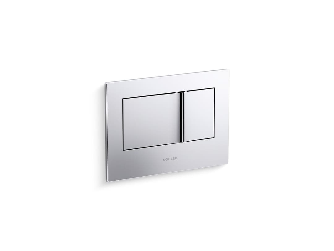 Kohler Bevel Flush actuator plate for 2''x4'' in-wall tank and carrier system - Polished Chrome by Kohler