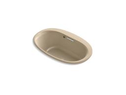 Kohler Underscore Oval 59-11/16'' x 35-5/8'' drop-in bath with Bask heated surface - Dune - image 2