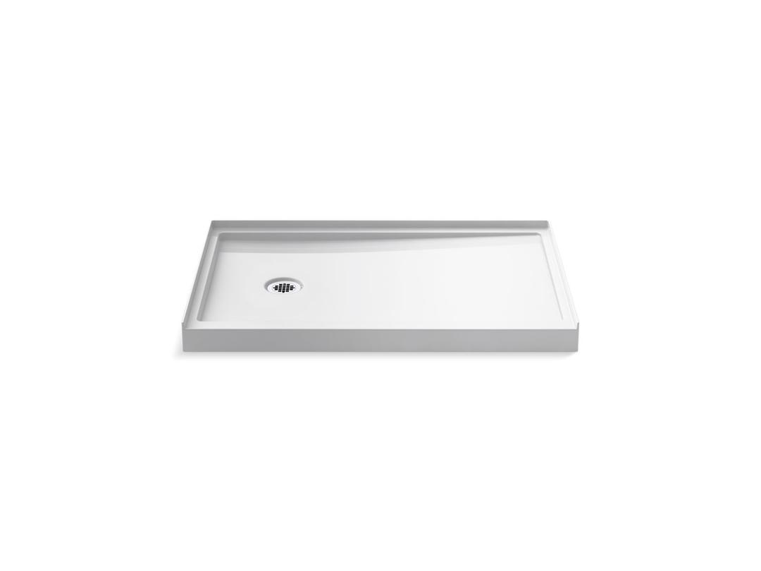 Kohler Rely 48'' x 32'' alcove shower base, left drain - White by Kohler
