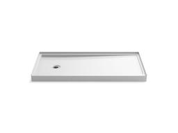 Kohler Rely 60'' x 30'' alcove shower base, left drain - White - image 1