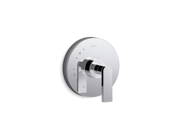 Kohler Composed Rite-Temp valve trim with lever handle - Polished Chrome