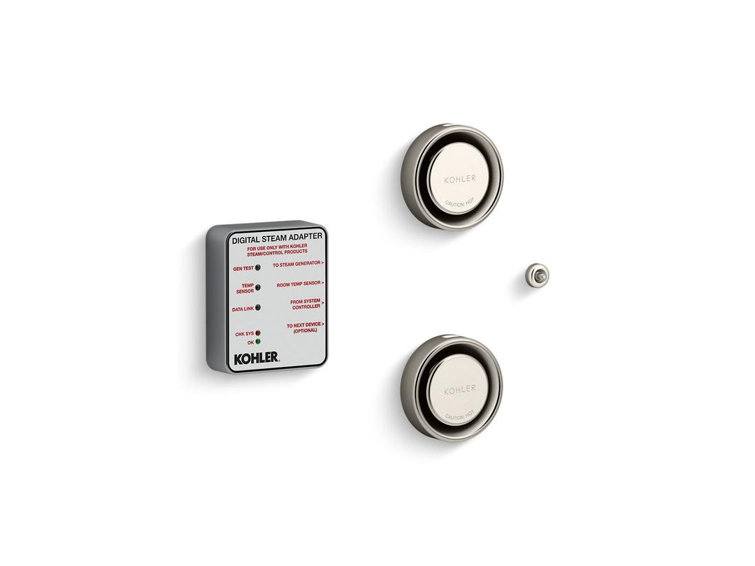 Kohler Invigoration Series Tandem digital steam adapter kit - Vibrant Brushed Nickel by Kohler