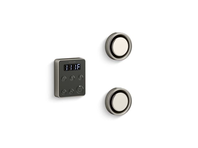 Kohler Invigoration Series Tandem steam generator control kit - Vibrant Brushed Nickel