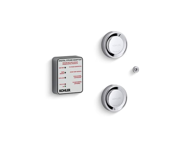 Kohler Invigoration Series Tandem digital steam adapter kit - Polished Chrome