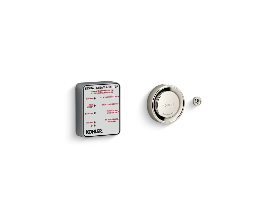 Kohler Invigoration Series Digital steam adapter kit - Vibrant Polished Nickel by Kohler