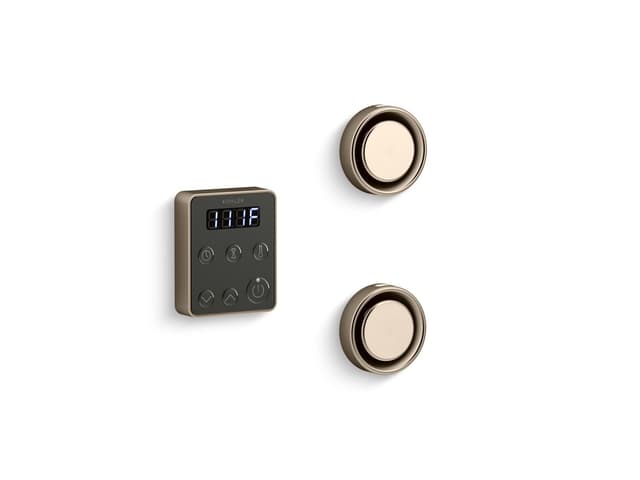 Kohler Invigoration Series Tandem steam generator control kit - Vibrant Brushed Bronze