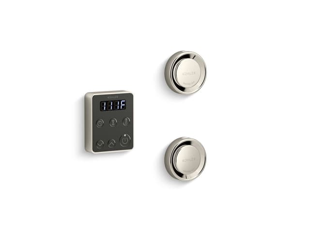 Kohler Invigoration Series Tandem steam generator control kit - Vibrant Polished Nickel