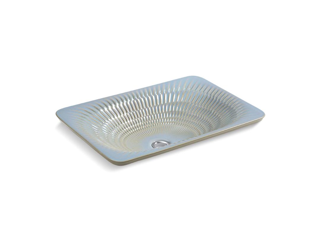 Kohler Derring Carillon 21'' rectangular drop-in bathroom sink, no overflow - Bluestone Rutile by Kohler