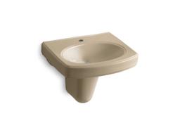 Kohler Pinoir 22'' oval wall-mount bathroom sink - White - image 2